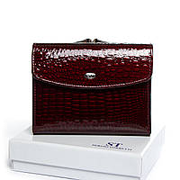Кошелек LR Женский кожа-лак SERGIO TORRETTI WS-11 wine-red.Купити шкіряний гаманець гуртом і в роздріб в Україні.