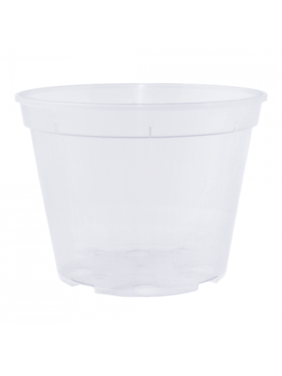 Вазон дренажний 12*9 см; 0,68 л, прозорий, фото 1