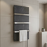 Керамічна рушникосушарка Flyme 600TB з трьома ручками (колір графіт), фото 5
