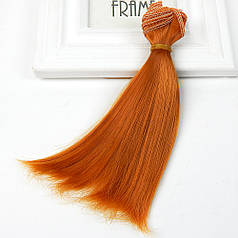 Волосся для ляльок, треси, прямі, 15 см, колір №16