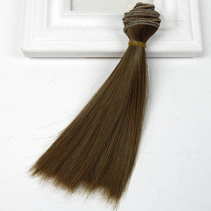 Волосся для ляльок, треси, прямі, 15 см, колір №43, фото 1