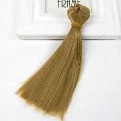 Волосся для ляльок, треси, прямі, 15 см, колір №45