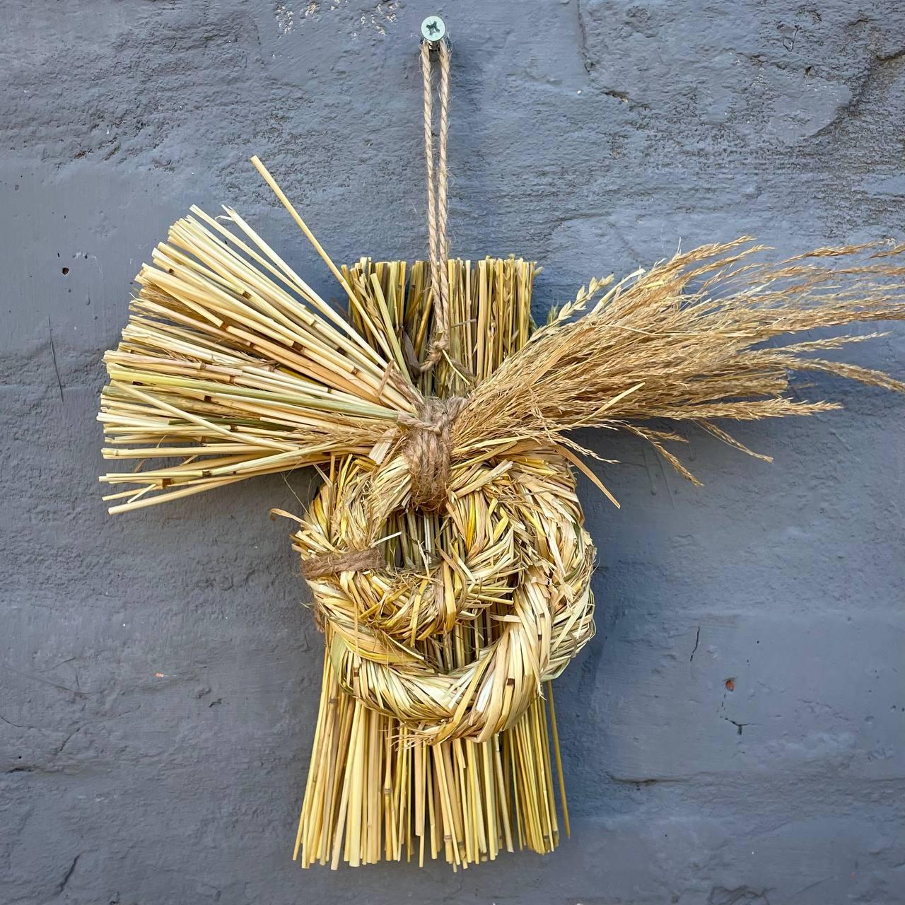 Японський оберіг із соломи 20 см Ручна робота
