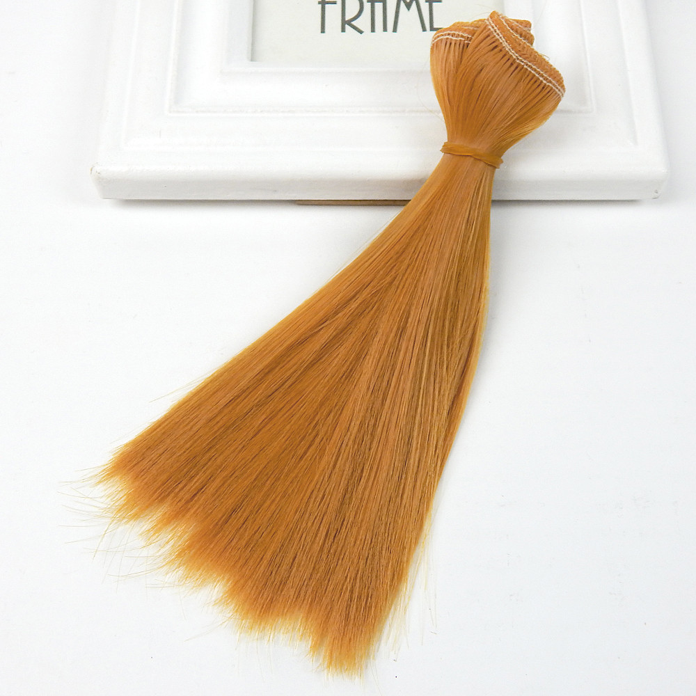 Волосся для ляльок, треси, прямі, 15 см, колір №49