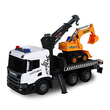 Автокран Scania з екскаватором Super Big Truck 5004KS