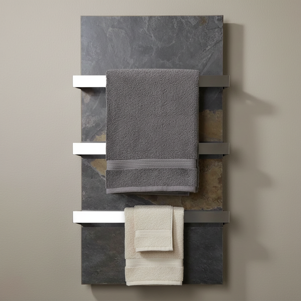 Рушникосушка керамічна Flyme 600ТB (3R) із трьома ручками, сланець, фото 1