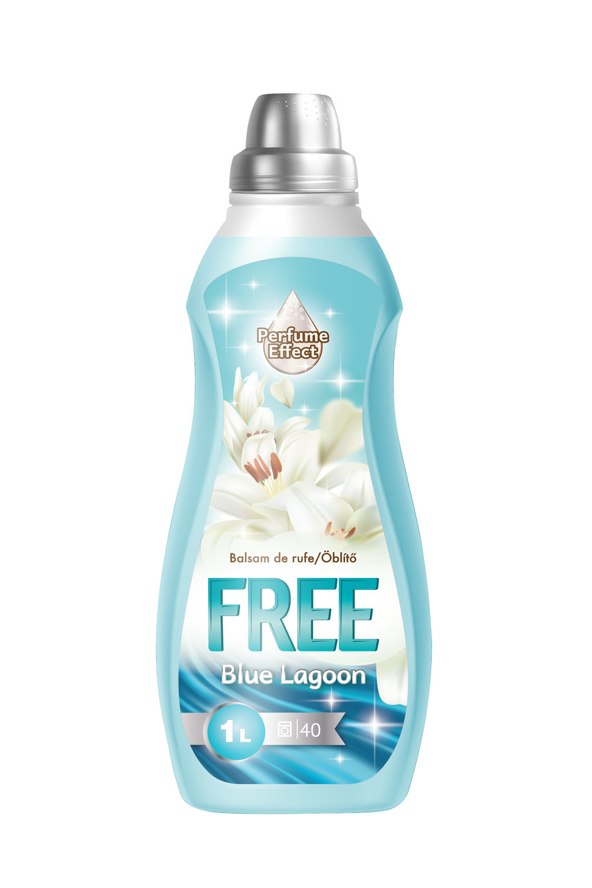 Кондиціонер-ополіскувач Free Blue Lagoon на 40 прань 1л, фото 1