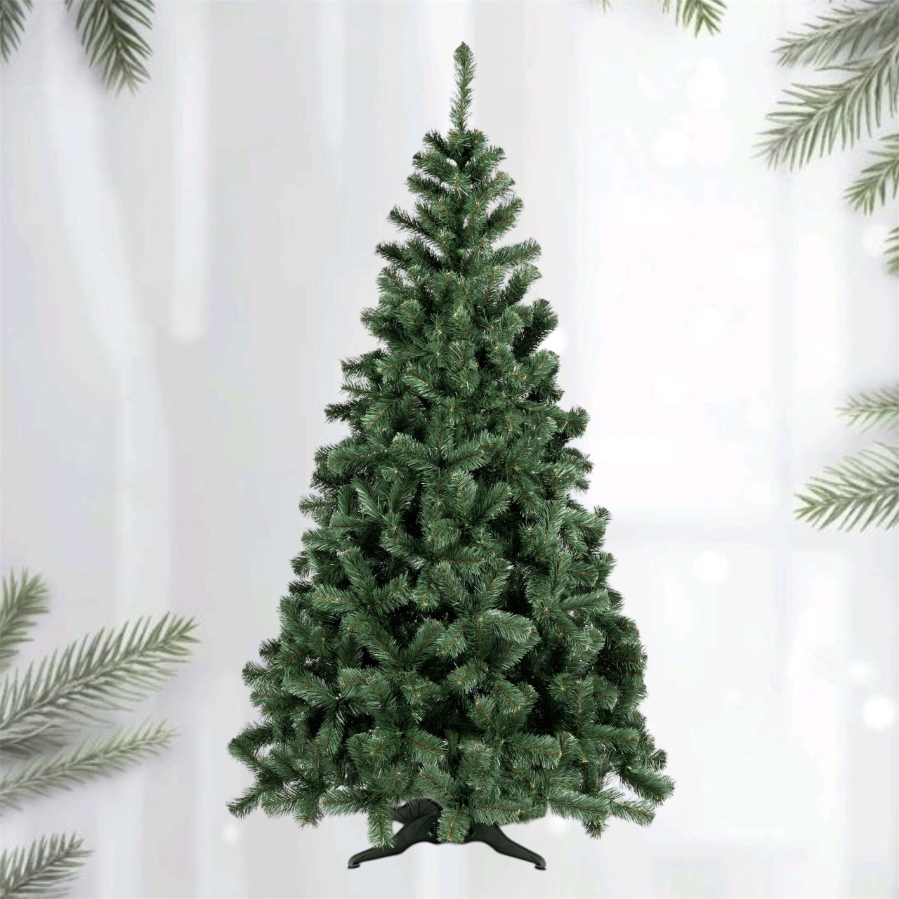 Штучна ялинка 1.2 метра Казка/Карпатська. Новорічна ялинка, штучна ялина. Штучна ялинка сосна (ПВХ), фото 1