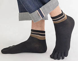 Набір чоловічі шкарпетки з пальцями (40-43) 6 пар повсякденні, фото 3