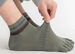 Набір чоловічі шкарпетки з пальцями (40-43) 6 пар повсякденні, фото 4