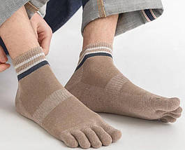 Набір чоловічі шкарпетки з пальцями (40-43) 6 пар повсякденні, фото 5