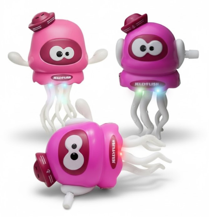 Комплект інтерактивних іграшок Dancing Octopus Танцюючий Восьминіг 11 см Рожевий 3 шт., фото 1