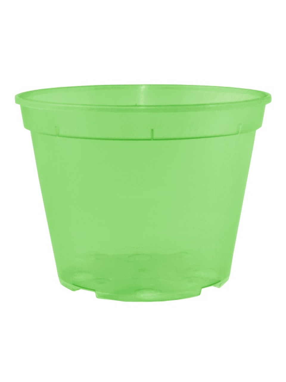 Вазон дренажний 16*12 см; 1,7 л, салатовий-прозорий, фото 1