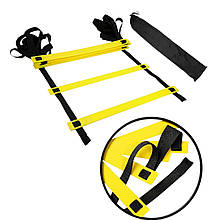 Координаційна драбина, доріжка 6 м, 12 сходинок, для розвитку швидкості та спритності EF1675