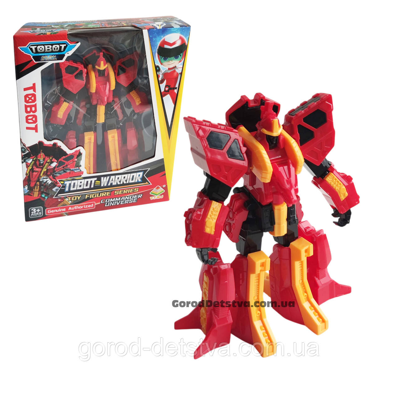 Ігрова фігурка Тобот з рухомими деталями Commander universe Tobot Warrior, ноги на шарнірах Розмір 18 см, фото 1