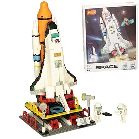 Конструктор Космічний шатл COGO з пусковою установкою 404 деталей 4421 у коробці 41*30,5*6,3 см
