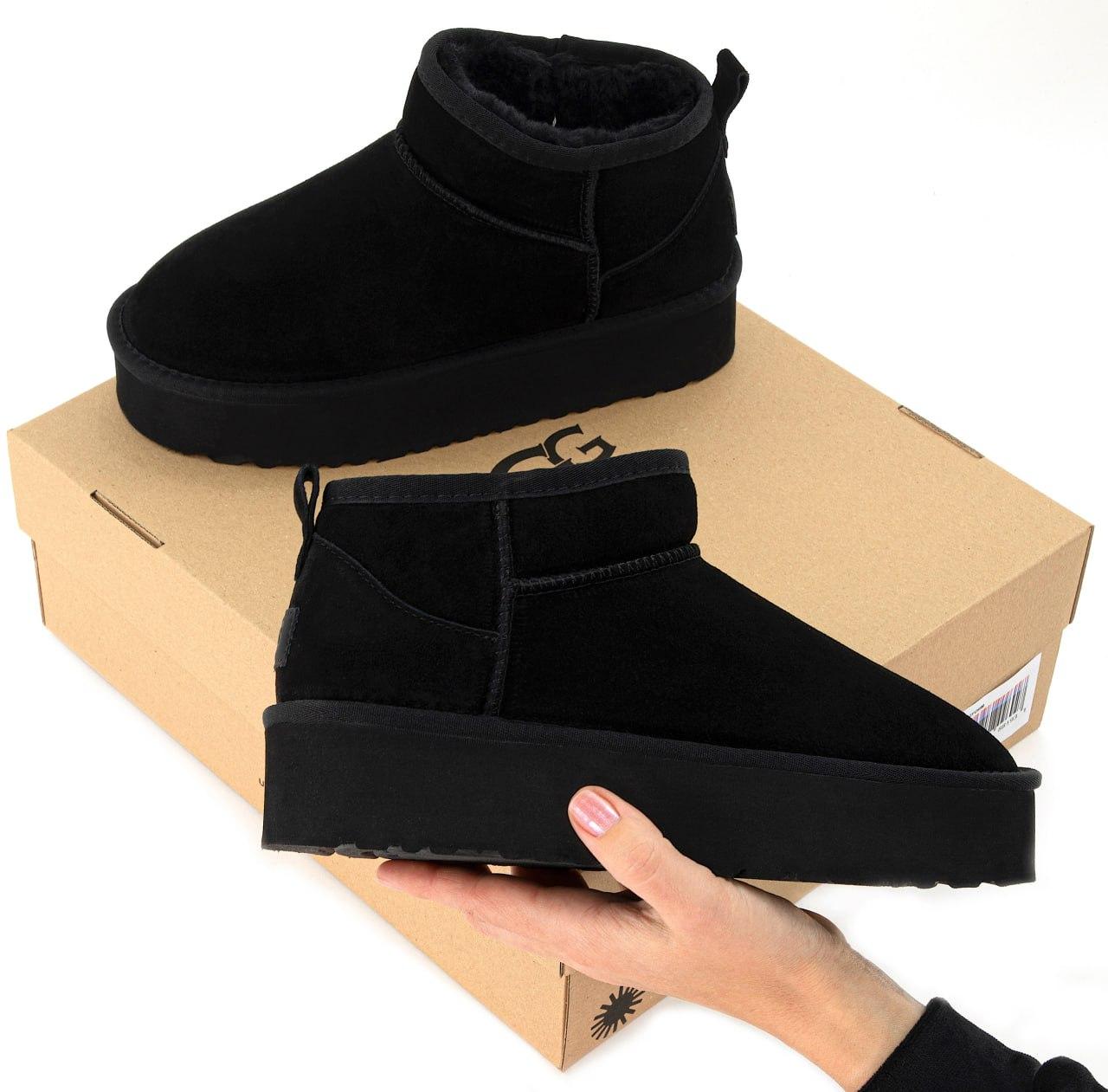 Ugg Ultra Mini Australia Platform Black чорні