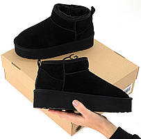 Ugg Ultra Mini Australia Platform Black чорні