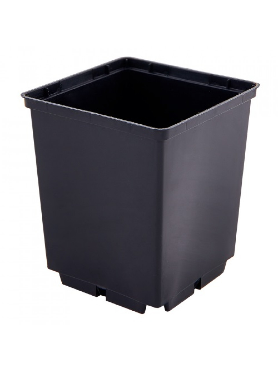 Вазон для розсади квадратний, 0,15 л 6,0 *6,0* 5,5 см, чорний, фото 1