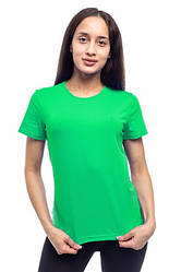 Футболка жіноча однотонна прямого крою Bono 950155 світло-зелена (розміри: 44-52)