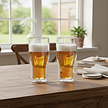 Набір пивних келихів з подвійним дном Herisson 500 мл 2 шт, фото 2