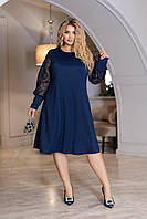 Плаття для пишних дам "Креп Дайвінг". Розміри: 52, 54, 56, 58