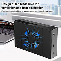 Зовнішня кишеня Deepfox M35R USB 3.1 для HDD 3.5" Type C Black, фото 3