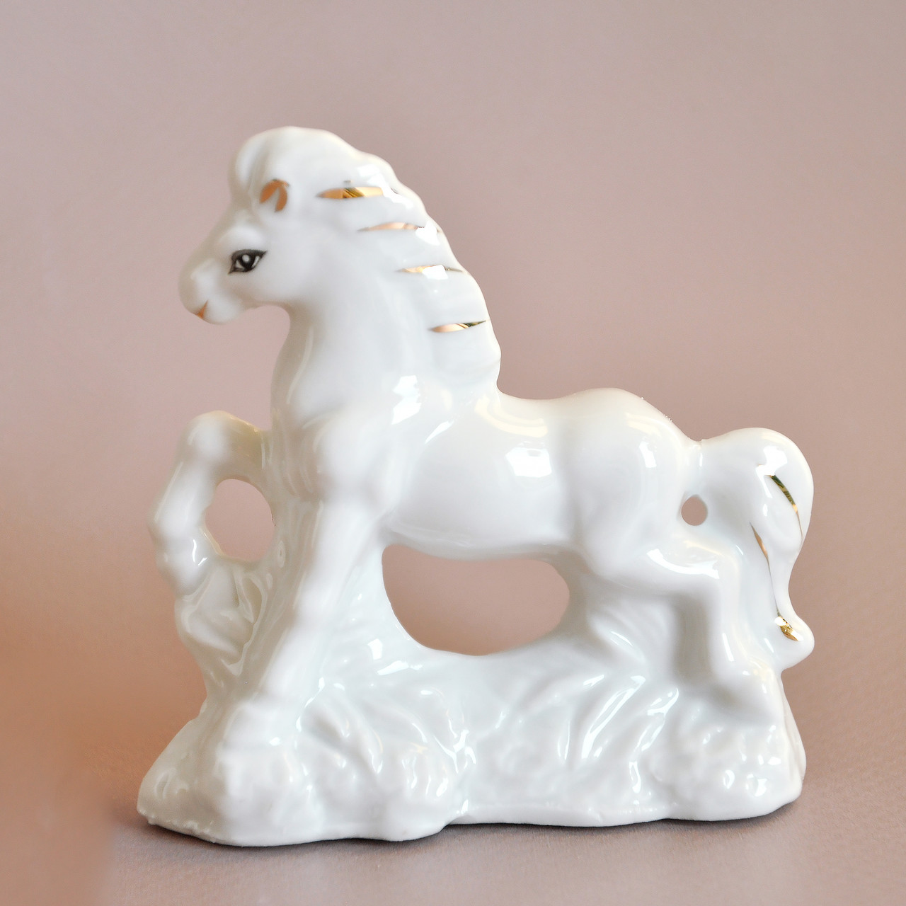 Статуетка порцелянова "Кінь", 6.5 х 5.5 см, фото 1