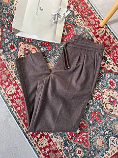 Преміальні штани Brunello Cucinelli коричневого кольору