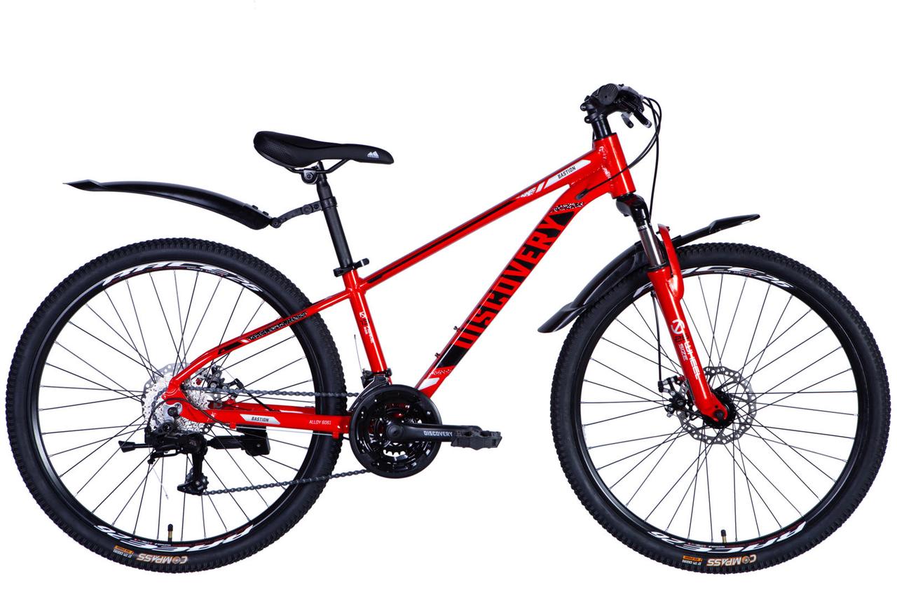 Велосипед AL 26" Discovery BASTION DD CS рама-13" червоно-чорний 2025