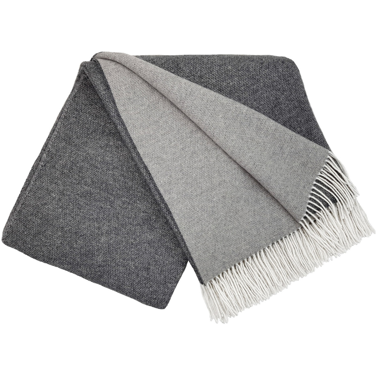 Плед Кашеміровий 2 кольори білий-сірий Love You 140 x 200 см, фото 1