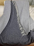 Плед Кашеміровий 2 кольори білий-сірий Love You 140 x 200 см, фото 2