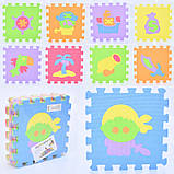 Килимок Мозаїка-пазл MR 1273 EVA, пірати, 9 деталей, (9 мм, 30-30 см), пазли, фото 2