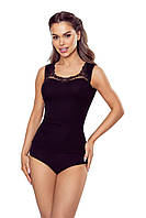 Женская майка из 100% хлопка черного цвета. Модель Porta Eldar