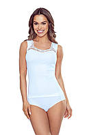 Женская майка из 100% хлопка белого цвета. Модель Porta Eldar