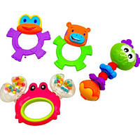 Набір брязкальця 4 шт MIC для дітей розвиваючі іграшки для стимуляції моторики та слуху (542857)