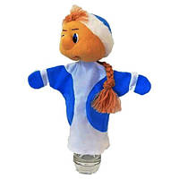 Игрушка на руку Снегурочка текстильная для детей. (540057)