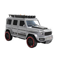 Музичний позашляховик сірий MIC із інерцією звуковими ефектами. (542595)