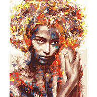 Картина за номерами Brushme Незнайомка у фарбах для творчості та хобі живопис на полотні (540155)