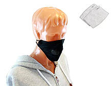 Текстильна маска pm 2.5 з клапаном AG303E