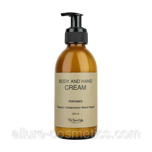 Крем для тіла та рук парфумований Тютюн-Кедр-Чорний перець Top Beauty 200мл, фото 1