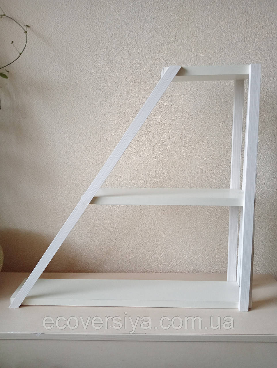 Поличка-стеллаж біла, фото 1