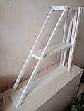 Поличка-стеллаж біла, фото 3