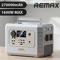 Універсальна зарядна станція з розеткою 220 В для дому Remax 1200 W, Портативна зарядна станція електроніки ноутбука