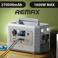 Портативна електростанція зарядна станція з розеткою 220 Remax 1200w, Універсальна зарядна станція для домашнього використання