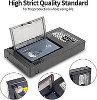 OAWMWAOA адаптер VHS-C → VHS (моторизований), 12 мм — для відтворення касет у звичайному VHS, живлення від батарейки