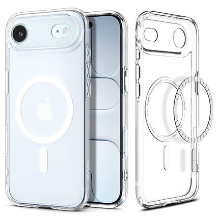 Чохол Spigen для iPhone 17 Air - Ultra Hybrid MAG, Clear/White (ACS10313), фото 1