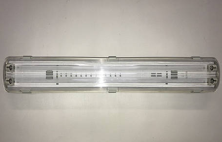 Лінійний світильник під світлодіодні лампи SL-20 2х10W Т8 IP65 Код.58826, фото 2