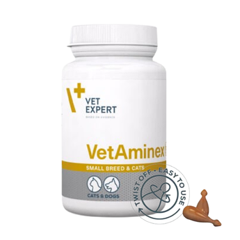 Вітамінно-мінеральна домішка, рекомендована для кішок і собак дрібних порід VetAminex Small Bred & Cats 60 к
