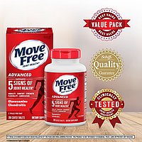 Joint Health Move Free Advanced 200 шт USA Glucosamine + FruiteX з глюкозаміном, хондроїтином та Uniflex для суглобів